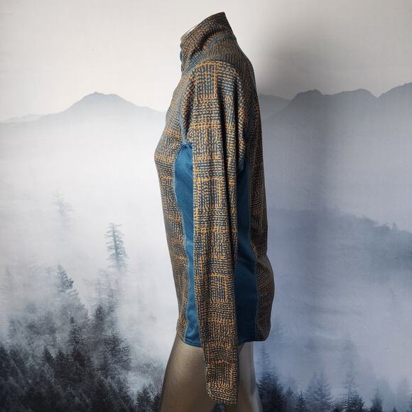 L.L. Bean Midweight Geometric Print (Rare) 1/4 Zip Base Layer | Men's M-Reg - Picture 5 of 12